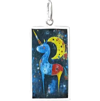 Přívěsek Aljančič Jednorožec 2 Miniartion bílé zlato