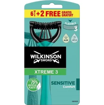 Wilkinson Sword Xtreme 3 Sensitive Comfort jednorázové holíkto 8 ks