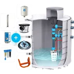 Plastino Sestava dvouplášťový 6m3 nádrž k zalévání a splachování WC