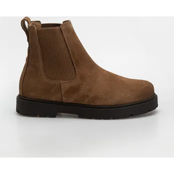 Dámská sportovní obuv Birkenstock Highwood Slip On Suede Leather Narrow (dark tea) 40, hnědá