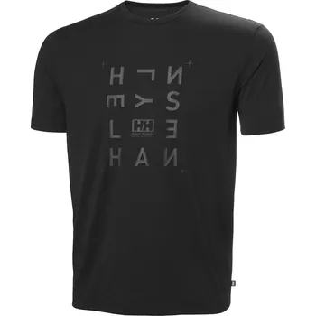 Pánské oblečení Pánské triko Helly Hansen Skog Graphic T-Shirt Velikost: M / Barva: černá