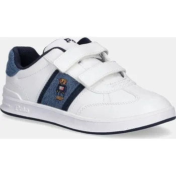Chlapecké tenisky Dětské tenisky Polo Ralph Lauren HERITAGE COURT III T-TOE EZ RL03447101 bílá 00X, EUR 27