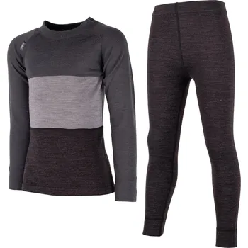 Chlapecké spodní prádlo LINDBERG SWEDEN DĚTSKÉ FUNKČNÍ MERINO PRÁDLO LINDBERG SWEDEN, BAMBOO ANTH / BLACK Velikost: 110