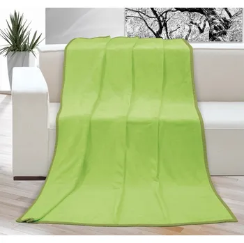 deka Luxusní deka mikroplyš 150x200 Světle zelená 400g