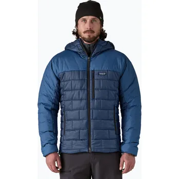 Pánská bunda Pánská péřová bunda Patagonia Hi-Loft Nano Puff Hoody clement blue
