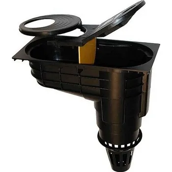 Kanalizační potrubí ITADECO Okapová vpusť se spodním odtokem 75/125 - černá