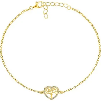 Náramek Brilio Silver Krásný pozlacený náramek Strom života BRC56Y + 2 měsíce na vrácení zboží