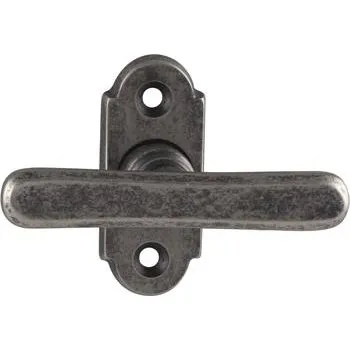 Okenní klika MARCHESI okenní rozvora OTTONE, viditelné šroubování, mosaz, starostříbrná