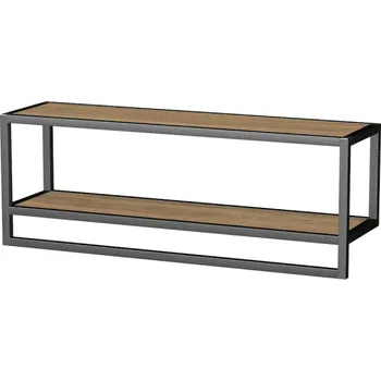 Koupelnový nábytek OXO ALU 90x33cm police, černá, LTD OXOALUL9033B