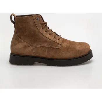 Pánské tenisky Birkenstock Highwood Lace Mid Suede Leather Regular (dark tea) 45, hnědá