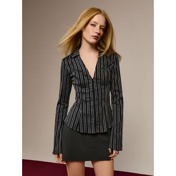 Dámské tričko Košile s dlouhým rukávem - S - House - námořnictvo - 602HG-59X