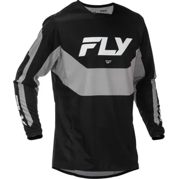 Moto dres dres KINETIC, FLY RACING - USA 2026 (černá/šedá, vel. 2XL)