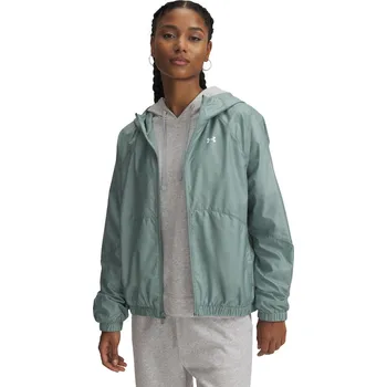Dámská casual bunda Dámská sportovní bunda Under Armour RIVAL SPORT WINDBREAK JACKET W zelená 1382698-348 - XS | UK 13,5K | US 1