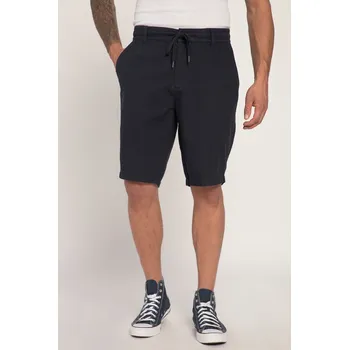 Dámské kalhoty JP1880, Plus size Bermudy, lněný vzhled, ležérní střih, elastický pas pro plnoštíhlé nadměrná velikost, 815197130-1453, modrý, 4XL, Plus size oblečení, Oblečení pro vysoké muže, Nadměrné velikosti, Oblečení pro plnoštíhlé.