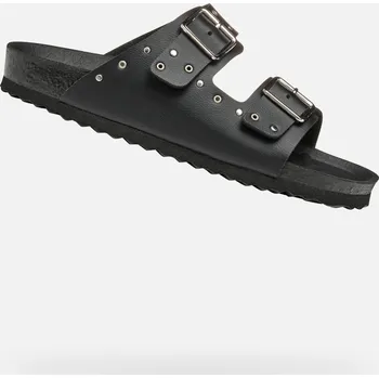 Dámské pantofle Černé dívčí pantofle Geox Adriel - Holky GEOX černá 3424077