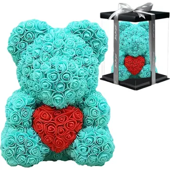 Real Home Teddy Rose Dárek na Valentýna 40 cm