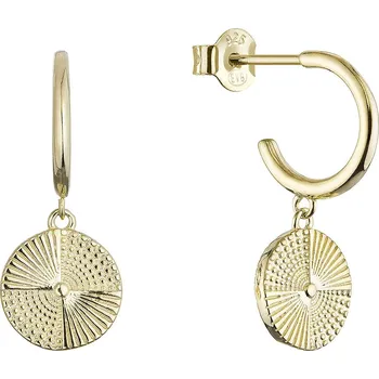 Náušnice Pozlacené náušnice s visací placičkou 61169