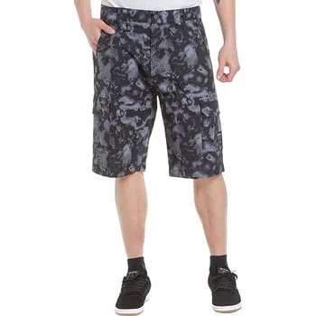 Meatfly pánské kraťasy Syndrom Black Storm Camo Ripstop | Maskáč | Velikost 32