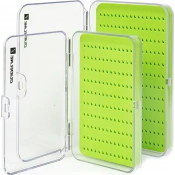 Pouzdro na rybářské vybavení Krabička na mušky Guideline Slim Tri Foam Lime - L