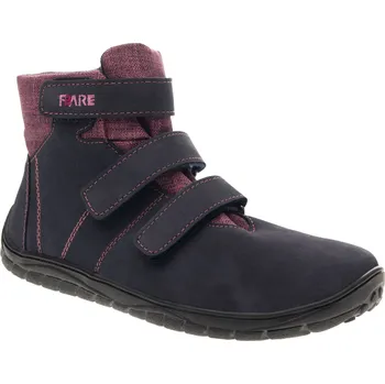 Chlapecké polobotky Dětské celoroční boty s membránou - modro/růžová, Fare bare Velikost: 34