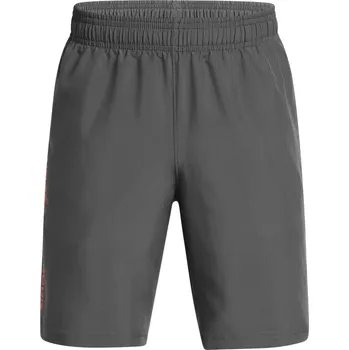 Chlapecké kraťasy Dětské sportovní kraťasy Under Armour TECH WOVEN WORDMARK SHORTS K šedé 1383341-026 - YXL | UK 12 | US 13
