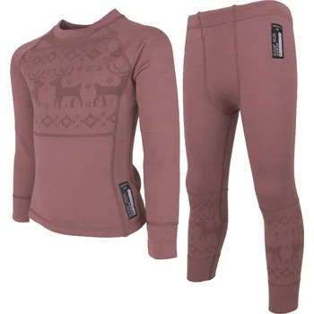Chlapecké spodní prádlo LINDBERG SWEDEN DĚTSKÉ FUNKČNÍ MERINO PRÁDLO LINDBERG SWEDEN, KABDALIS, ROSE Velikost: 120