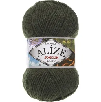 Příze Alize Burcum Klasik 29 - zelený les (akrylová dětská příze, 100g)