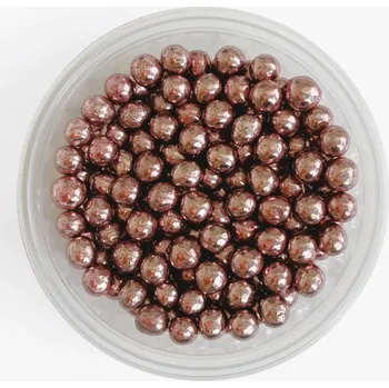 Čokoláda Hospodyňkám.cz Metalické křupavé perličky Růžové 30g