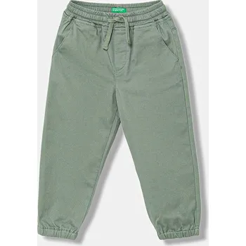 Chlapecké kalhoty Dětské kalhoty United Colors of Benetton zelená barva, 4RHPGF021 4RHPGF021.P.reproposed 97X, vel. 110