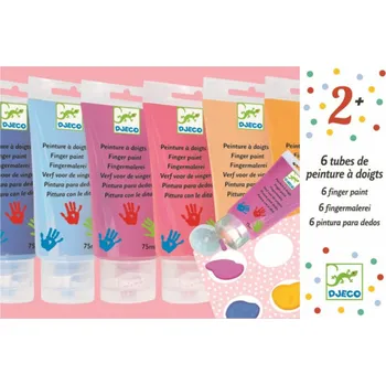 Výtvárné potřeby DJECO Prstové barvy v tubě pastelové