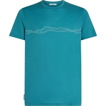 Pánské tričko Pánské triko krátký rukáv ICEBREAKER M MER 150 TECHLITE SS TEE MOUNTA PULSE velikost M