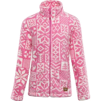 Chlapecká mikina Dětská mikina Alpine Pro Eflino Dětská velikost: 152-158 / Barva: růžová/bílá