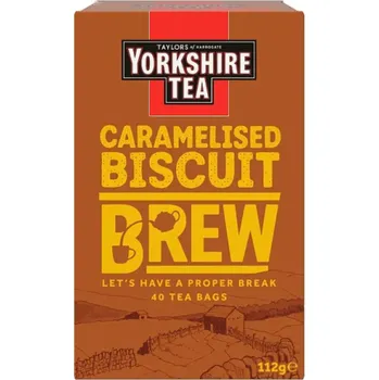Čaj Taylors černý čaj s příchutí karamelových sušenek 40 ks 112 g
