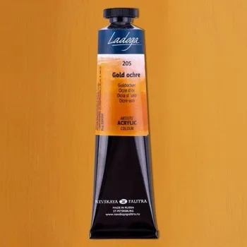 Výtvarná barva Gold Ochre 205 Akryl Master Class Saint Petersburg Nevskaya Palitra akryl