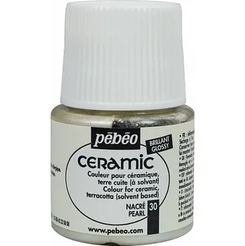 Speciální výtvarná barva Ceramic 45 ml 30 Pearl bílá-krémová