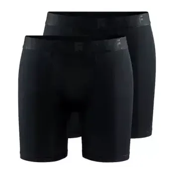 Boxerky Craft Core Dry 6" pánské boxerky 2 ks černá vel. L