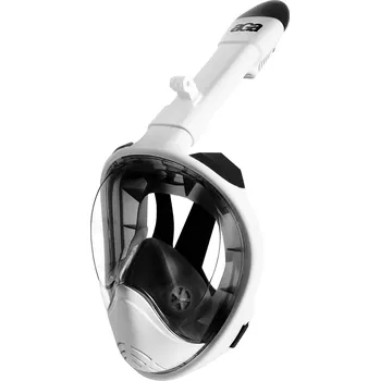 Potápěčská maska Aga Celoobličejová šnorchlovací maska bílá/černá L/XL