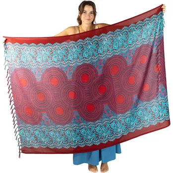 Šátek Sarong / pareo / plážový šátek s mandalami Khamisi Tunggu, Sittar.cz