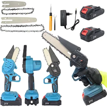 Motorová pila GRITA 4960 21V AKU řetězová pila – 2x baterie, 2 lišty, 2 řetězy, nabíječka | Bez kufříku