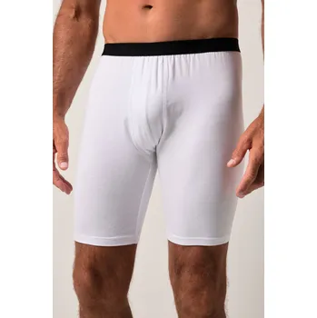 Boxerky JP1880, Plus size Dlouhé boxerky, FLEXNAMIC®, spodní prádlo, JP1880 komfortní pas pro plnoštíhlé nadměrná velikost, 711242200-1449, bílý, 5XL, Plus size oblečení, Oblečení pro vysoké muže, Nadměrné velikosti, Oblečení pro plnoštíhlé.