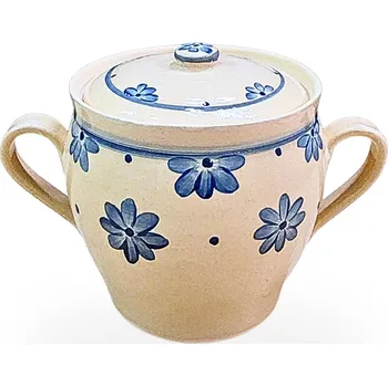 Hrnec sádlák 2L světlý - kameninový hrnec na sádlo (ruční výroba)