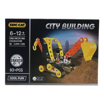 ostatní stavebnice Kovová stavebnice na šroubování - pásový bagr