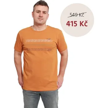 Pánské tričko Tričko krátký rukáv BERTIK hnědá XXXL