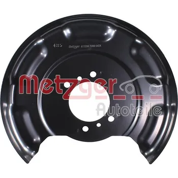 Brzdový kotouč Ochranný plech proti rozstřikování, brzdový kotouč METZGER 6115596