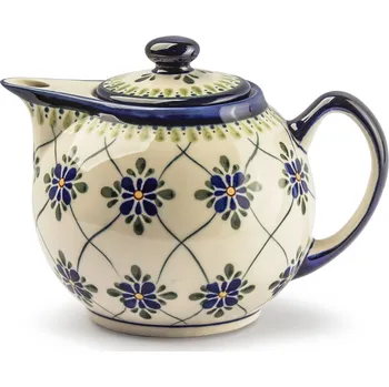 Konvice na čaj Čajová a kávová konvice Ceramika Bolesławiec 1 l – dek. DU48 (druhá jakost)