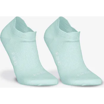 Pánské ponožky KIPRUN Nízké běžecké ponožky Run 500 tenké 2 páry 39/42 BÍLÁ|ZELENÁ