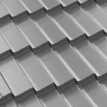 BILKA DACIC - plechová střešní krytina - LESKLÁ SP25 Barva: RAL 9006 / bílý hliník-metalíza