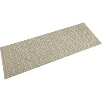 Koberec vidaXL Kuchyňský koberec omyvatelný 45 x 150 cm samet [136549] Barva: Listy