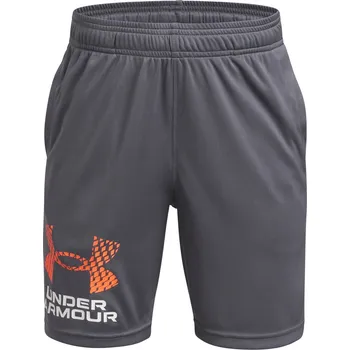 Chlapecké kraťasy Dětské sportovní kraťasy Under Armour TECH LOGO SHORTS K šedé 1383333-025 - YM | UK 11,5 | US 12,5