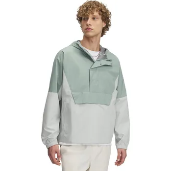 Pánská casual bunda Pánská bunda na volný čas Under Armour CLOUDSTRIKE ANORAK zelená 1388821-377 - M | UK 2,5 | US 3